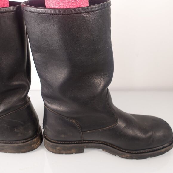 Vtg Harley Davidson Mens Size 11.5 Engineer Motorcycle Black Leather Boots 98000 main image 5